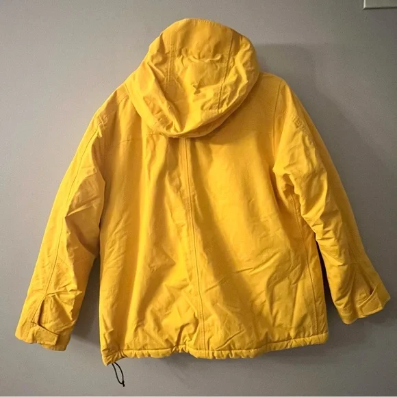 Lands' End Yellow Hooded Jacket - Picture 2 of 6